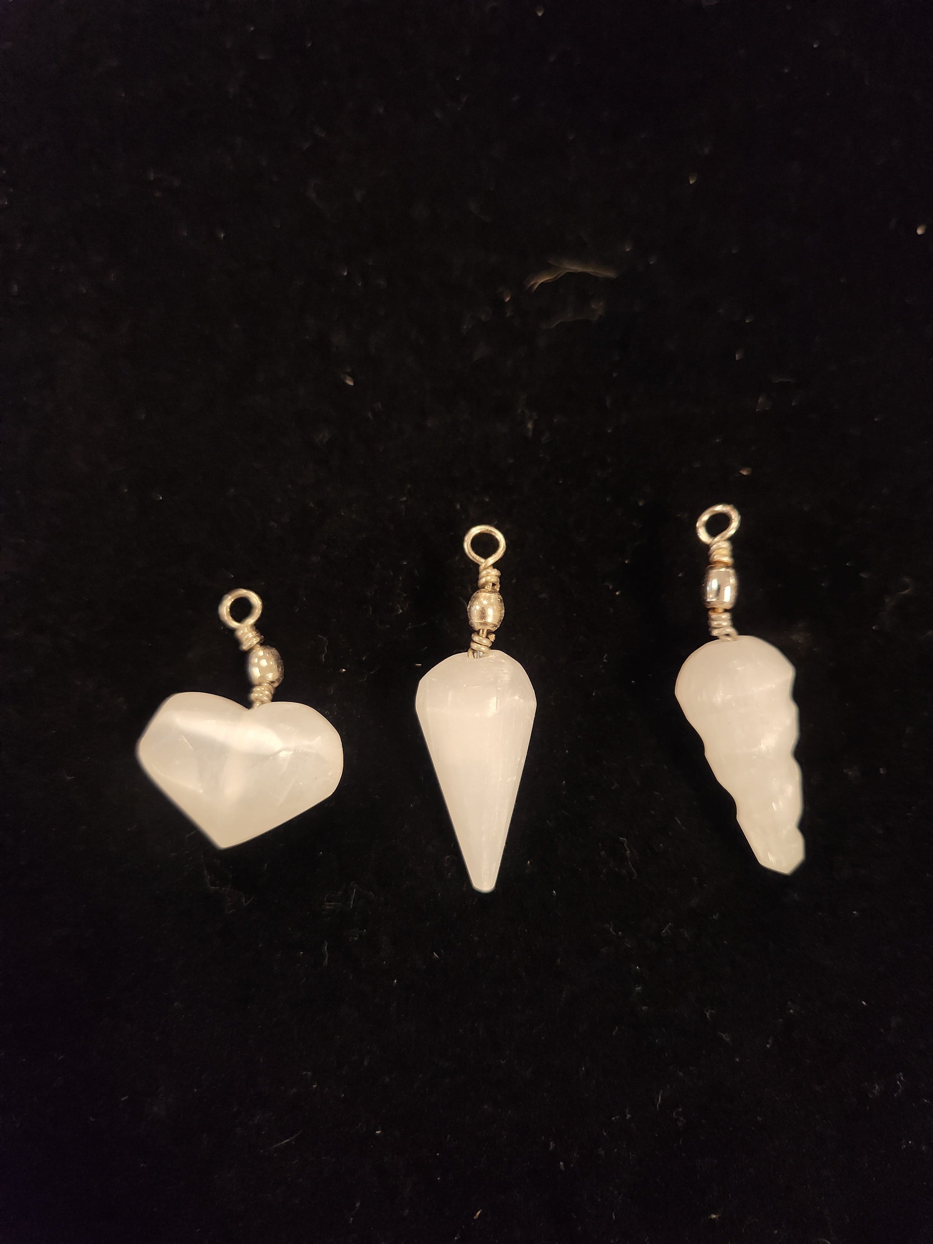 Selenite Pendants